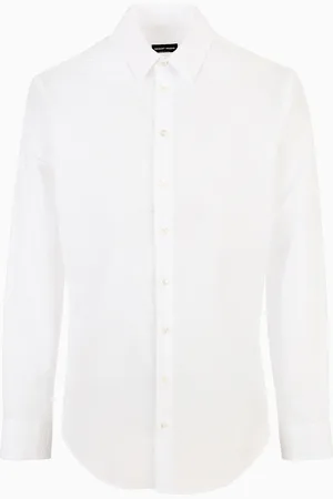 Giorgio Armani Camisa regular fit de sirsaca de algod??n