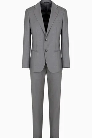 Giorgio Armani Traje l??nea Soho de abotonadura sencilla en lana virgen y cachemir