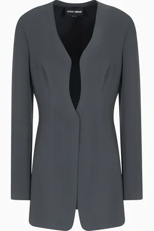 Giorgio Armani Chaqueta larga de cady t??cnico
