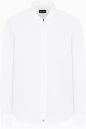 Giorgio Armani Camisa con cremallera de punto de algod??n