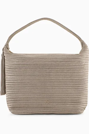 Giorgio Armani Bolso hobo grande la Prima Soft de soutache