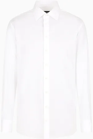 Giorgio Armani Camisa de sarga de algod??n lujoso
