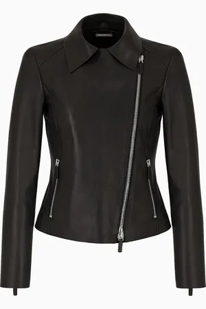 Giorgio Armani Chaqueta biker de napa