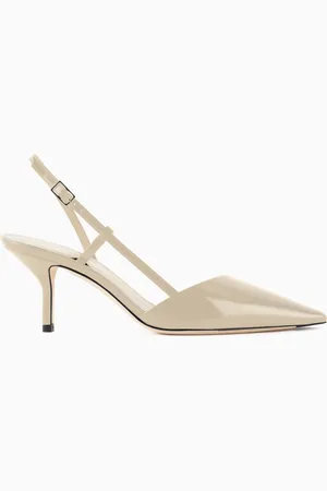Giorgio Armani Zapato de sal??n destalonado de charol arrugado