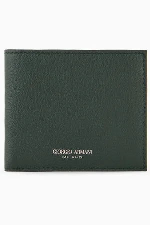 Giorgio Armani Cartera plegable de piel