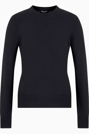 Giorgio Armani Jersey de cachemir con bordes acanalados
