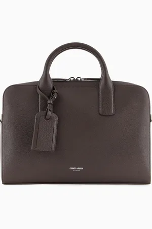 Giorgio Armani Malet??n de cuero plena flor