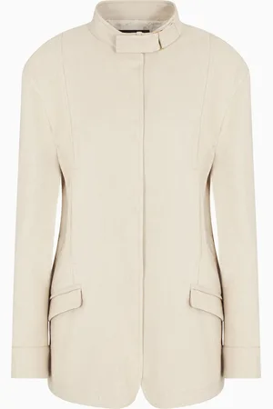 Giorgio Armani Chaqueta de abotonadura sencilla de cannet?? de algod??n y viscosa