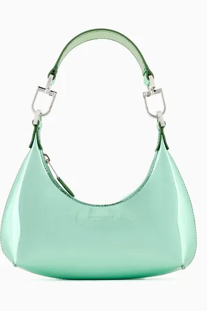 Giorgio Armani Bolso hobo la Prima tama??o mini de piel laminada