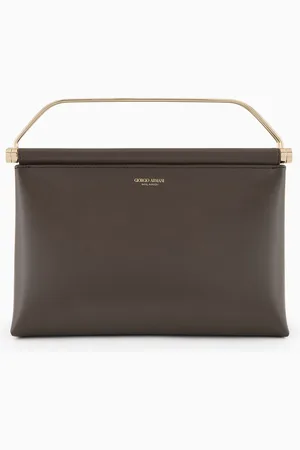 Giorgio Armani Bolso de mano grande de piel