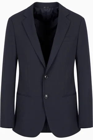 Giorgio Armani Chaqueta de abotonadura sencilla Soho de lana virgen