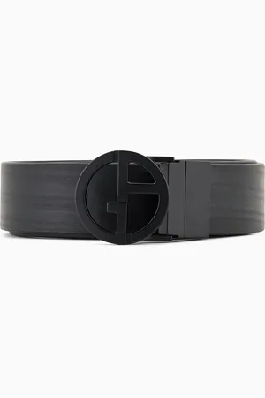 Giorgio Armani Caja regalo con cintur??n reversible y doble hebilla con hebij??n