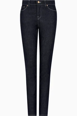 Giorgio Armani Pantalones cinco bolsillos slim fit de denim de algod??n el??stico