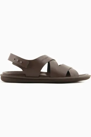 Giorgio Armani Sandalia trenzada en piel