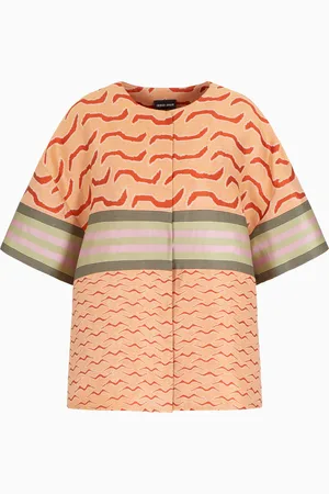 Giorgio Armani Camisa en mezcla de lino, algod??n y seda con tejido jacquard