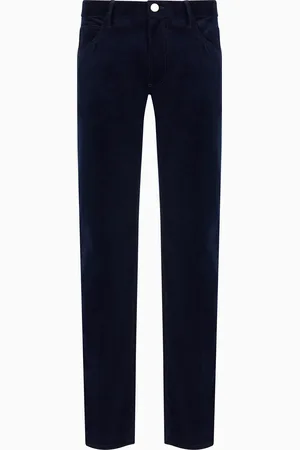Giorgio Armani Pantalones cinco bolsillos regular fit de denim de algod??n el??stico