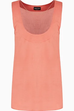 Giorgio Armani Top en punto de viscosa brillante