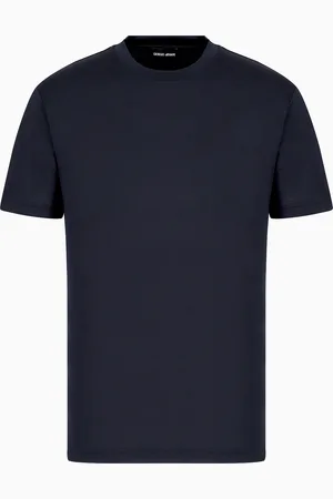 Giorgio Armani Camiseta de punto jersey de mezcla de seda y algod??n