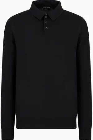 Giorgio Armani Polo de cachemir de manga larga