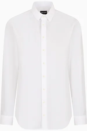 Giorgio Armani Camisa regular fit de sirsaca de algod??n