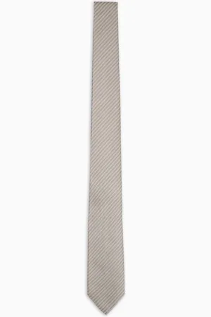 Giorgio Armani Corbata de seda pura con motivo geom??trico en tejido jacquard