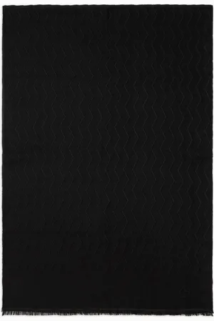 Giorgio Armani Estola de seda y lana virgen con tejido jacquard