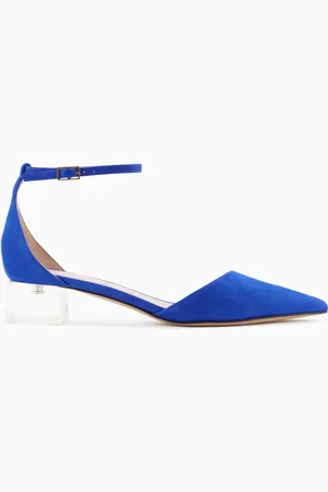 Giorgio Armani Zapato de sal??n modelo d???orsay de ante laminado