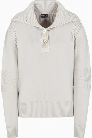 Giorgio Armani Jersey en mezcla de lana virgen con tejido jacquard?? Neve