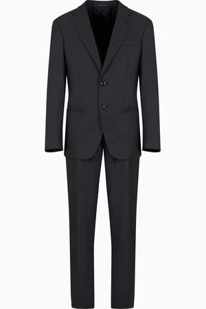 Giorgio Armani Traje l??nea Soho de abotonadura sencilla de lana virgen