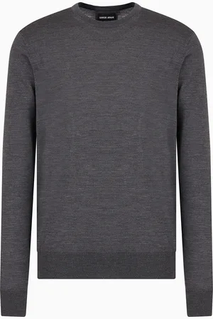 Giorgio Armani Jersey de lana virgen con cuello redondo