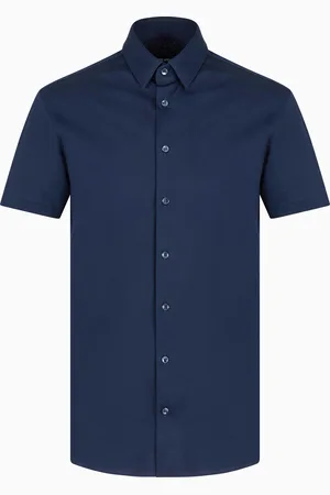 Giorgio Armani Camisa de manga corta de punto de algod??n