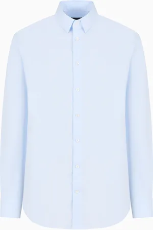 Giorgio Armani Camisa de tejido el??stico y cuello con varillas