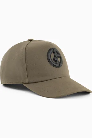 Giorgio Armani Gorra de b??isbol de algod??n con logotipo de piel