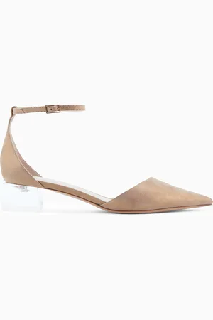 Giorgio Armani Zapato de sal??n modelo d???orsay de ante laminado