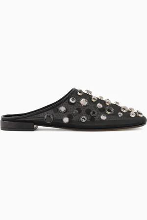 Giorgio Armani Zuecos de malla y strass engastado x 10 Corso Como