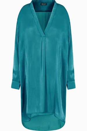 Giorgio Armani Camisa larga de tejido brillante