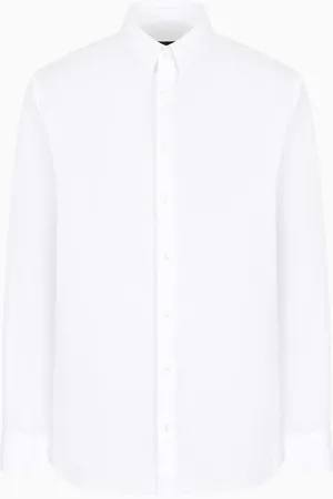 Giorgio Armani Camisa de tejido el??stico y cuello con varillas