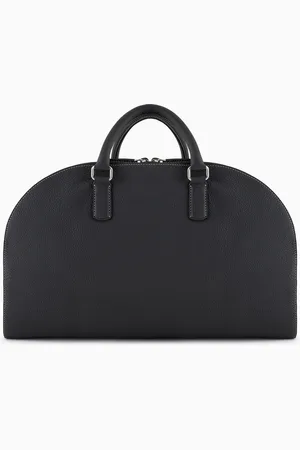 Giorgio Armani Bolsa de viaje de cuero plena flor