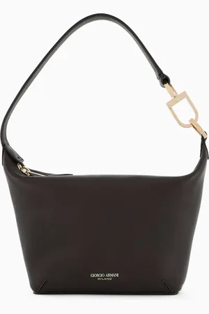 Giorgio Armani Bolso hobo la Prima Soft tama??o peque??o de napa