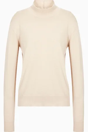 Giorgio Armani Jersey con cuello chimenea de punto de cachemir puro