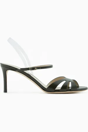 Giorgio Armani Sandalia de napa con tac??n