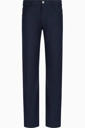 Giorgio Armani Pantalones regular fit de cinco bolsillos de algod??n el??stico