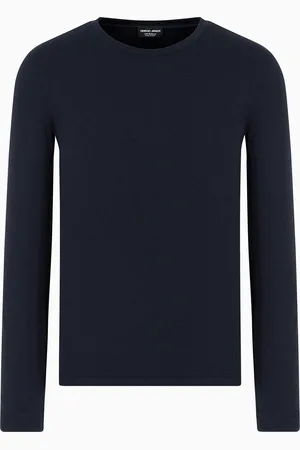 Giorgio Armani Jersey de cuello redondo Icon de interlock de cachemir