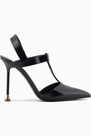 Giorgio Armani Zapato de sal??n con lazo en piel cepillada