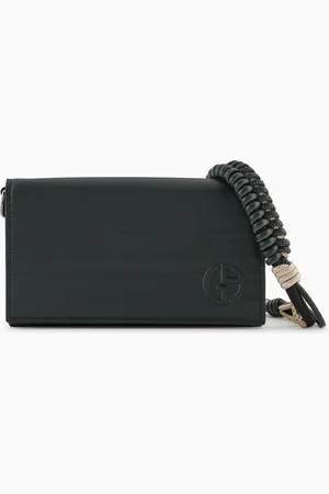 Giorgio Armani Portam??vil de napa plisada