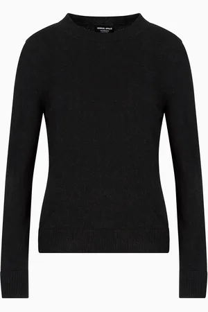 Giorgio Armani Jersey de cachemir con bordes acanalados