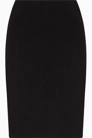Giorgio Armani Falda de tubo en cady de seda