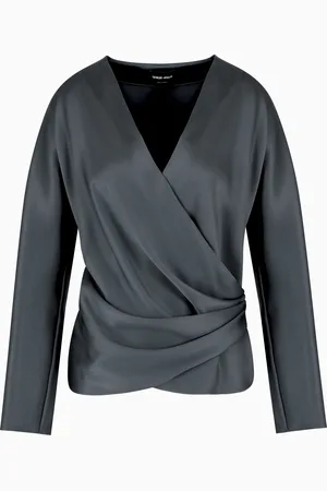Giorgio Armani Camisa de raso doble de seda