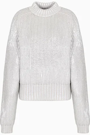 Giorgio Armani C??rdigan de lana virgen con punto de ochos Neve