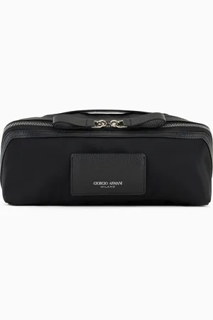 Giorgio Armani Neceser de nailon y piel